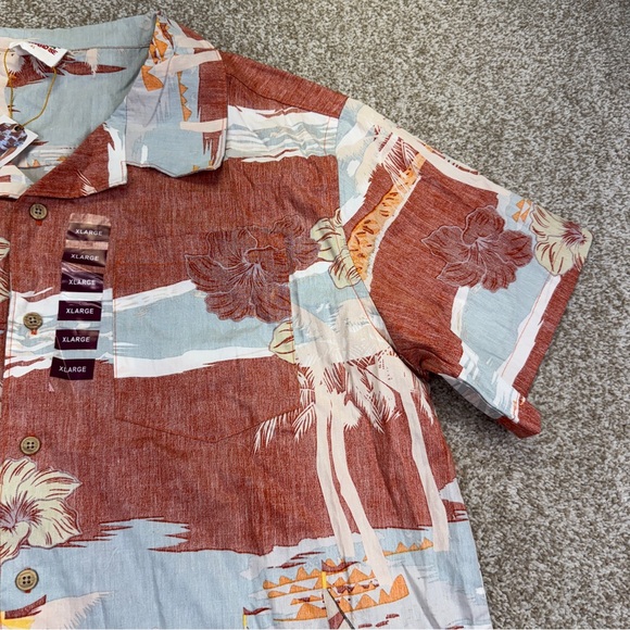NWT Barefoot In Paradise Hawaiian Shirt men’s size XL Short Sleeve - Picture 4 of 16